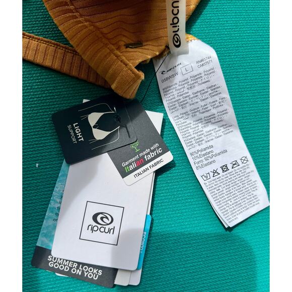 Rip Curl Havana Tri Bikini Top & Cheeky Surf Bottoms Size Large - Picture 13 of 14